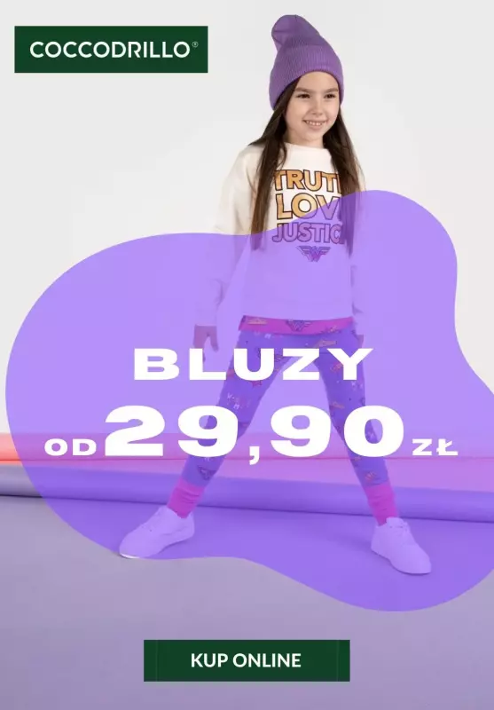 Coccodrillo - gazetka promocyjna Bluzy dziecięce od 29,99 zł od poniedziałku 13.05 