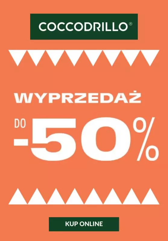 Coccodrillo - gazetka promocyjna Do -50% na wyprzedaży od piątku 09.08 