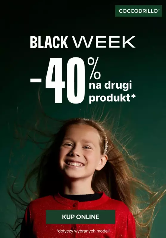 Coccodrillo - gazetka promocyjna -40% na drugi produkt! od czwartku 14.11 