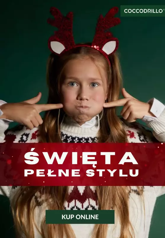 Coccodrillo - gazetka promocyjna Odkryj kolekcję Merry Xmas! od piątku 15.11 