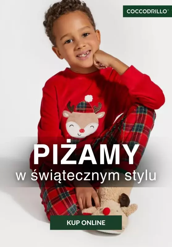 Coccodrillo - gazetka promocyjna Piżamy w świątecznym stylu w SUPER cenach! od środy 27.11 