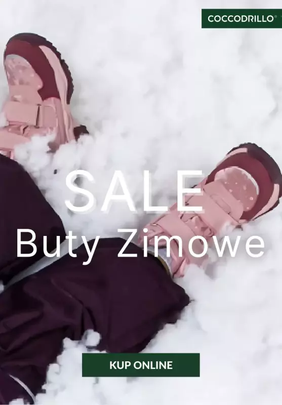 Coccodrillo - gazetka promocyjna SALE na buty zimowe od czwartku 26.12 do niedzieli 05.01