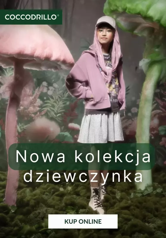 Coccodrillo - gazetka promocyjna Nowa kolekcja - ubrania dla dziewczynki od czwartku 13.02 do wtorku 25.02