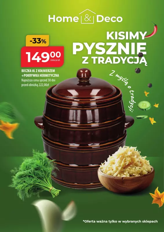 Prymus AGD / Home&Deco - gazetka promocyjna Plakat Kisimy pysznie z tradycją od wtorku 17.09 do poniedziałku 30.09