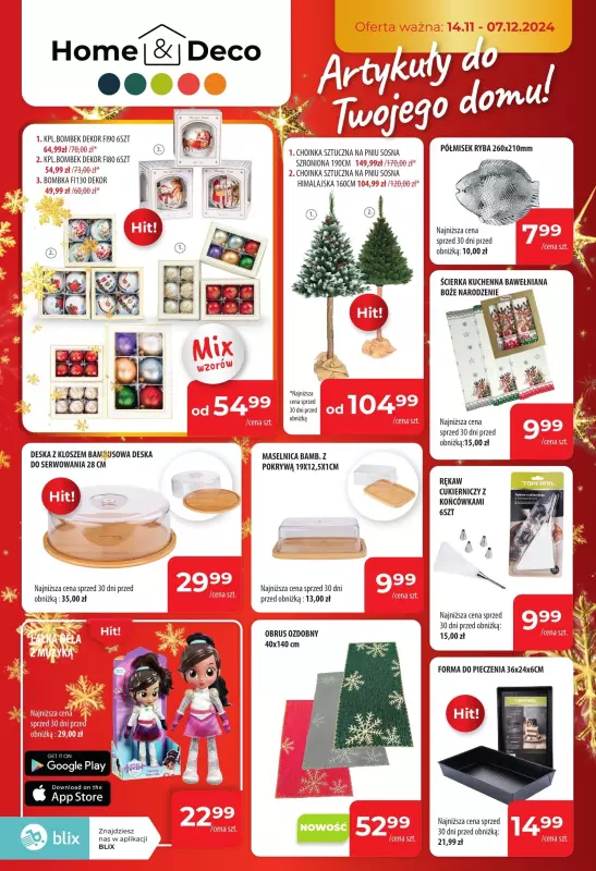 Prymus AGD / Home&Deco - gazetka promocyjna Gazetka Home&Deco od czwartku 14.11 do soboty 07.12