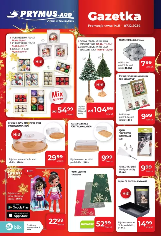 Prymus AGD / Home&Deco - gazetka promocyjna Gazetka Prymus Agd od czwartku 14.11 do soboty 07.12