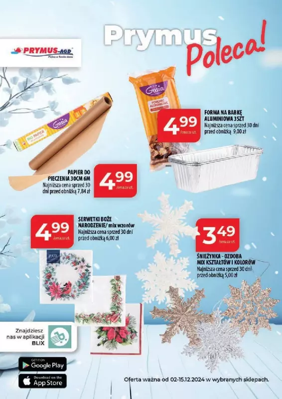 Prymus AGD / Home&Deco - gazetka promocyjna Plakat od poniedziałku 02.12 do niedzieli 15.12