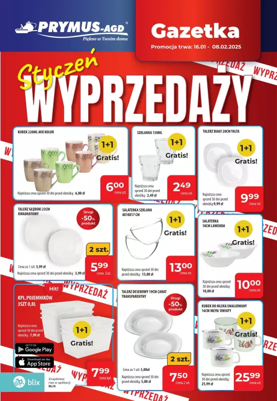 Prymus AGD / Home&Deco - gazetka promocyjna Gazetka od czwartku 16.01 do soboty 08.02