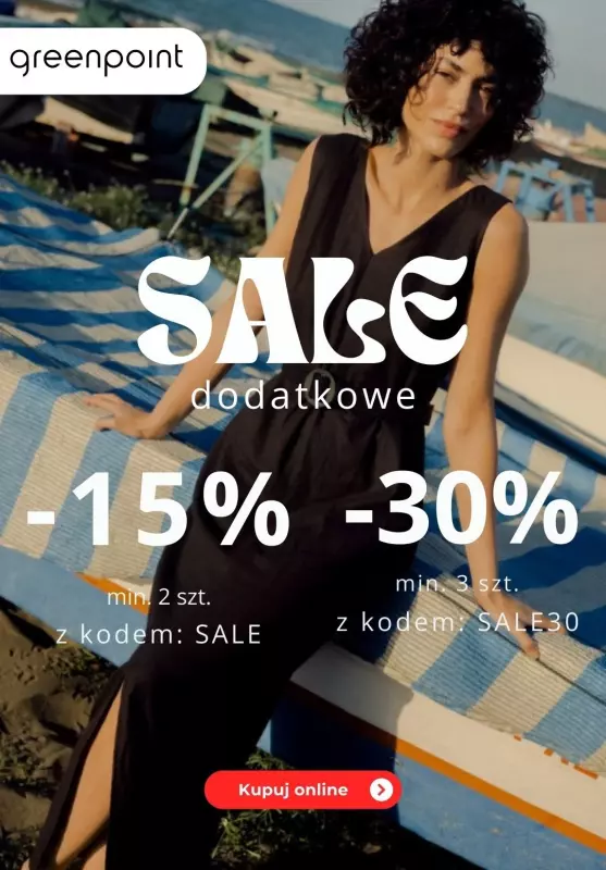 Greenpoint - gazetka promocyjna -30% przy zakupie 3 sztuk od poniedziałku 08.07 do czwartku 11.07