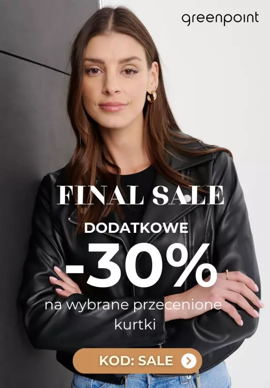 Greenpoint - gazetka promocyjna Dodatkowe -30% na wybrane kurtki od środy 23.10 