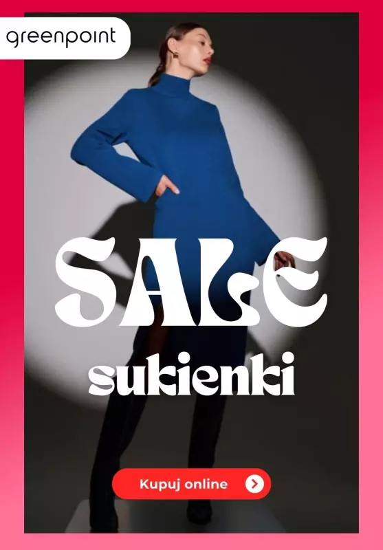 Greenpoint - gazetka promocyjna Sukienki w wyprzedaży! od wtorku 31.12 do poniedziałku 13.01