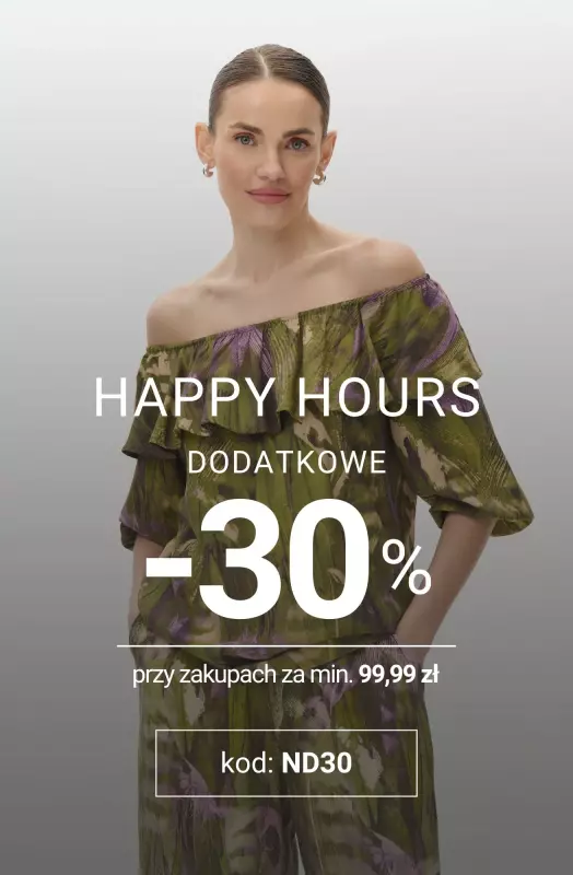 Greenpoint - gazetka promocyjna HAPPY HOURS! -30% przy zakupach za min. 99,99 zł od czwartku 26.06 do piątku 27.06