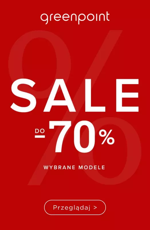 Greenpoint - gazetka promocyjna SALE do -70% - pogłębienie wyprzedaży! od środy 16.07 