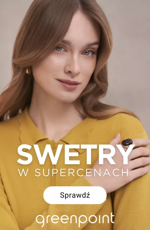 Greenpoint - gazetka promocyjna Swetry i kardigany w promocyjnych cenach od wtorku 16.09 