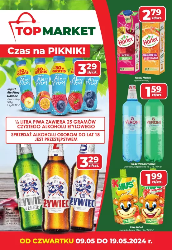Top Market - gazetka promocyjna Gazetka od czwartku 09.05 do niedzieli 19.05