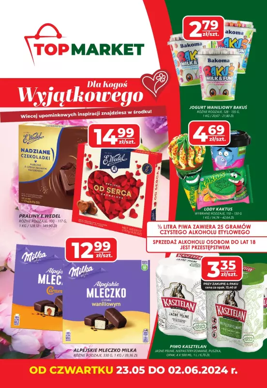 Top Market - gazetka promocyjna Gazetka od czwartku 23.05 do niedzieli 02.06
