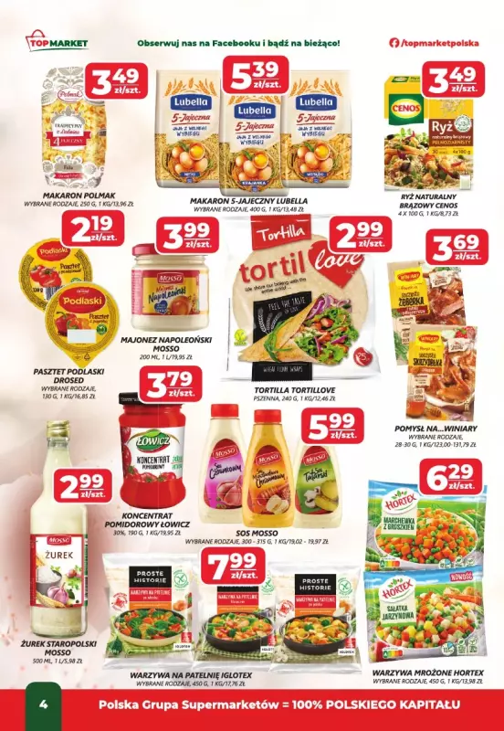 Top Market - gazetka promocyjna Gazetka od czwartku 20.03 do niedzieli 30.03 - strona 4