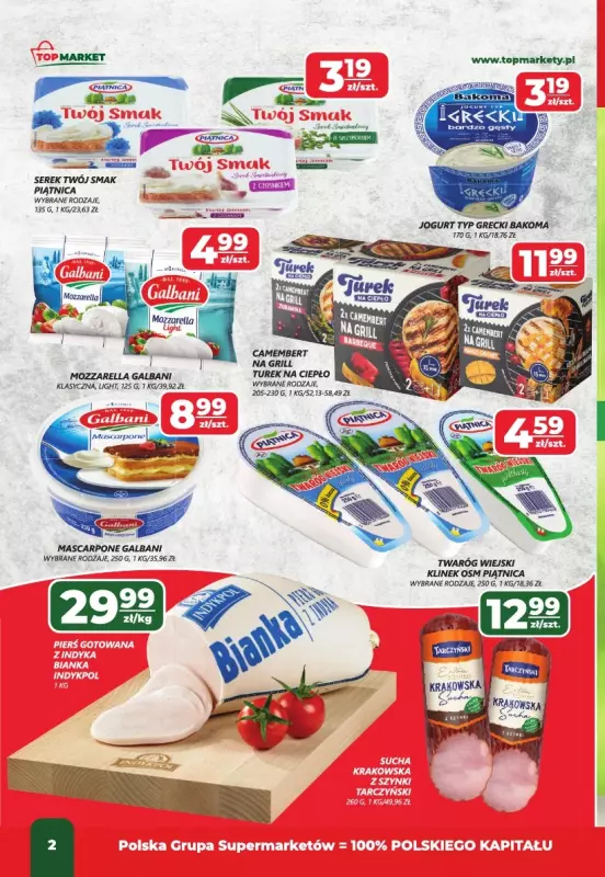Top Market - gazetka promocyjna Gazetka od czwartku 24.04 do niedzieli 04.05 - strona 2