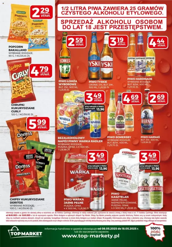 Top Market - gazetka promocyjna Gazetka od czwartku 08.05 do niedzieli 18.05 - strona 8