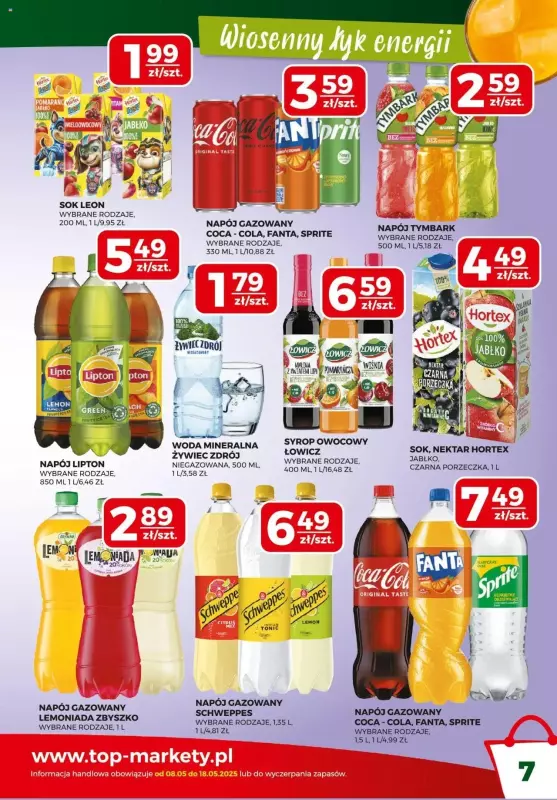 Top Market - gazetka promocyjna Gazetka od czwartku 08.05 do niedzieli 18.05 - strona 7