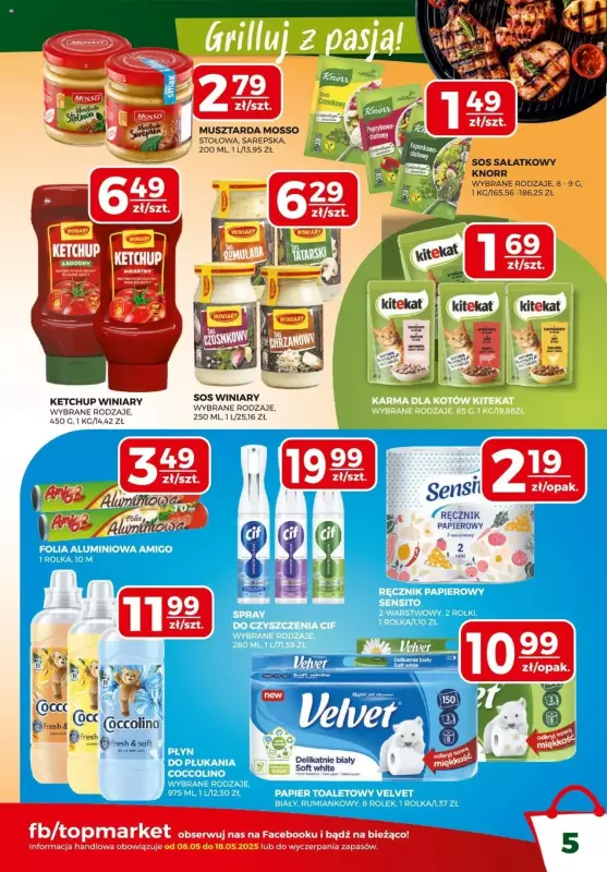 Top Market - gazetka promocyjna Gazetka od czwartku 08.05 do niedzieli 18.05 - strona 5