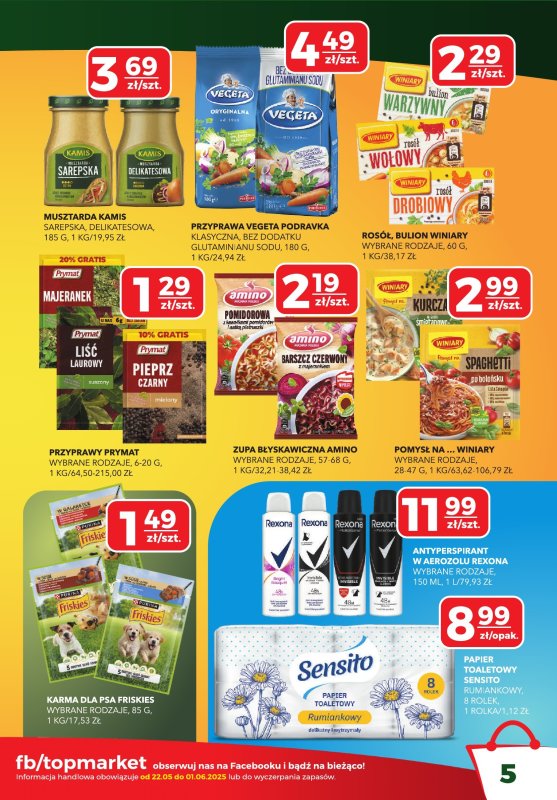 Top Market - gazetka promocyjna Gazetka od czwartku 22.05 do niedzieli 01.06 - strona 5