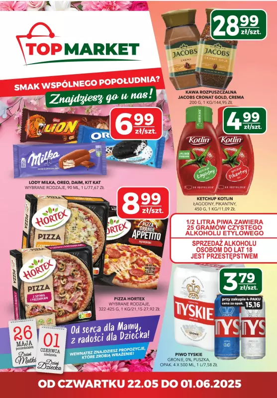 Top Market - gazetka promocyjna Gazetka od czwartku 22.05 do niedzieli 01.06