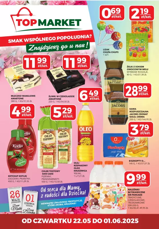 Top Market - gazetka promocyjna Gazetka od czwartku 22.05 do niedzieli 01.06