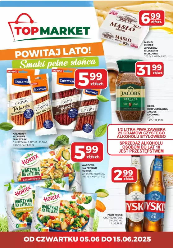 Top Market - gazetka promocyjna Gazetka od czwartku 05.06 do niedzieli 15.06