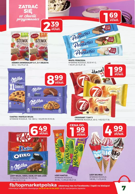 Top Market - gazetka promocyjna Gazetka od czwartku 31.07 do niedzieli 10.08 - strona 7
