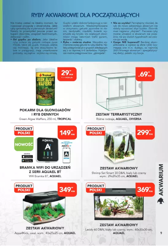 Aquael zoo - gazetka promocyjna Gazetka od poniedziałku 04.08 do niedzieli 31.08 - strona 9