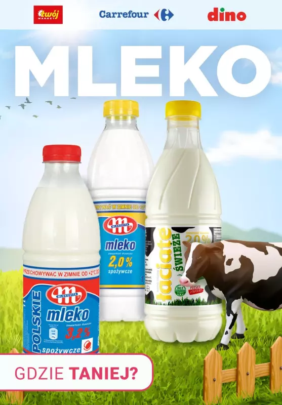 #OKAZJE w sklepach - gazetka promocyjna Mleko - gdzie taniej? od środy 29.05 do wtorku 04.06