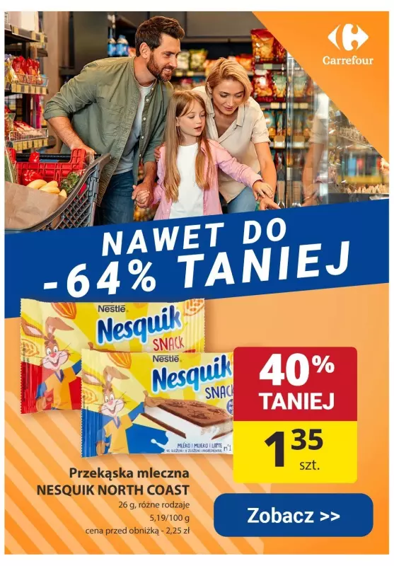 #OKAZJE w sklepach - gazetka promocyjna Carrefour | Nawet do -64% TANIEJ od poniedziałku 26.08 do soboty 31.08