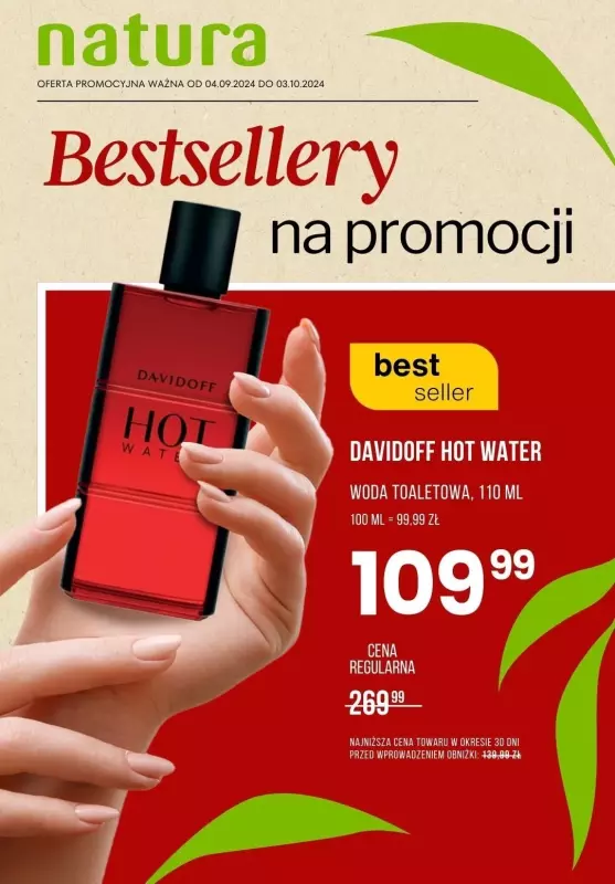 #OKAZJE w sklepach - gazetka promocyjna Natura | BESTSELLERY na promocji od poniedziałku 16.09 