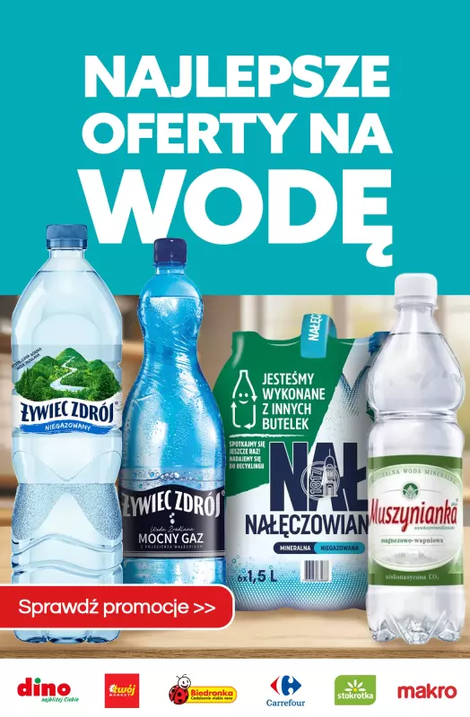 #OKAZJE w sklepach - gazetka promocyjna Najlepsze oferty na WODĘ  