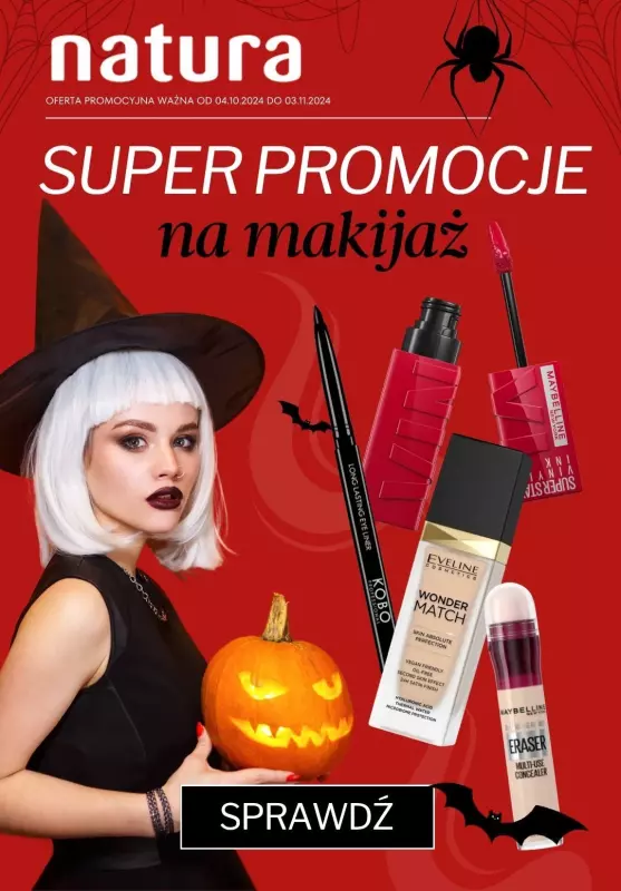 #OKAZJE w sklepach - gazetka promocyjna Drogerie Natura | SUPER promocje na makijaż! od poniedziałku 07.10 do poniedziałku 14.10