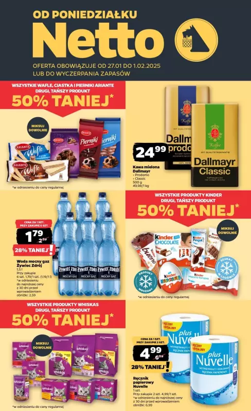 #OKAZJE w sklepach - gazetka promocyjna Netto I Promocje tygodnia w Netto od poniedziałku 27.01 do środy 29.01