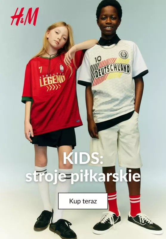 2024 EURO - gazetka promocyjna H&M | Dziecięce stroje piłkarskie od wtorku 11.06 do piątku 21.06