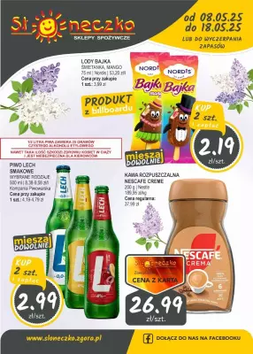 Słoneczko - gazetka promocyjna Gazetka od czwartku 08.05 do niedzieli 18.05