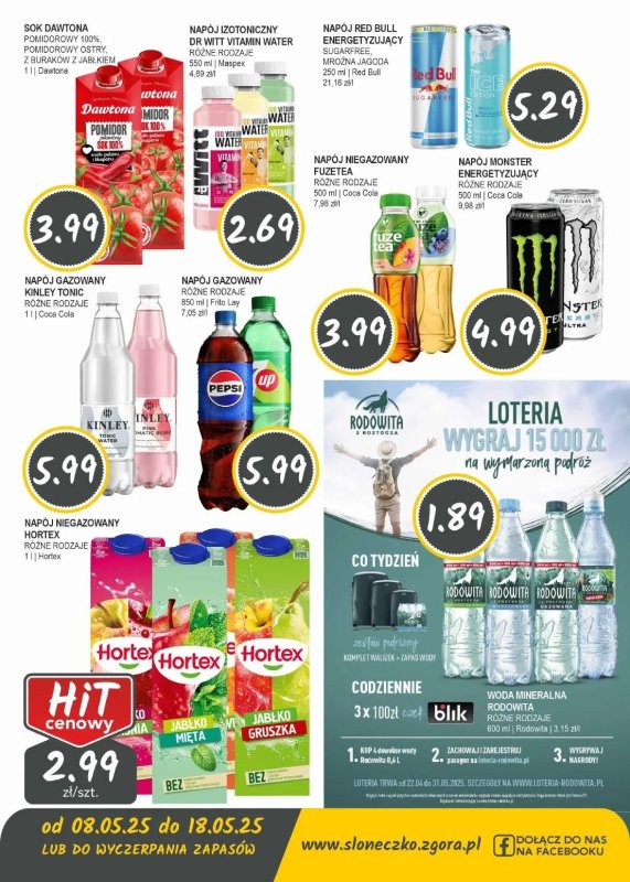 Słoneczko - gazetka promocyjna Gazetka od czwartku 08.05 do niedzieli 18.05 - strona 8