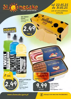 Słoneczko - gazetka promocyjna Gazetka od czwartku 22.05 do soboty 31.05