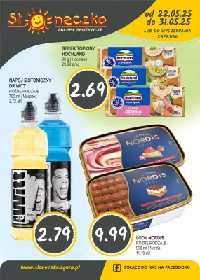 Słoneczko - gazetka promocyjna Gazetka od czwartku 22.05 do soboty 31.05