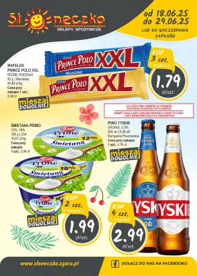 Słoneczko - gazetka promocyjna Gazetka od środy 18.06 do niedzieli 29.06