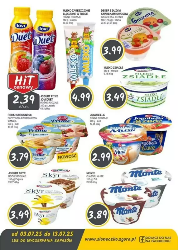 Słoneczko - gazetka promocyjna Gazetka od czwartku 03.07 do niedzieli 13.07 - strona 4