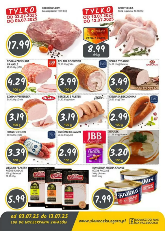 Słoneczko - gazetka promocyjna Gazetka od czwartku 03.07 do niedzieli 13.07 - strona 2