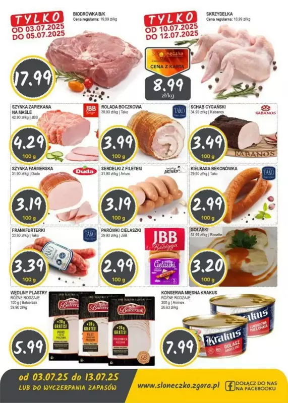 Słoneczko - gazetka promocyjna Gazetka od czwartku 03.07 do niedzieli 13.07 - strona 2
