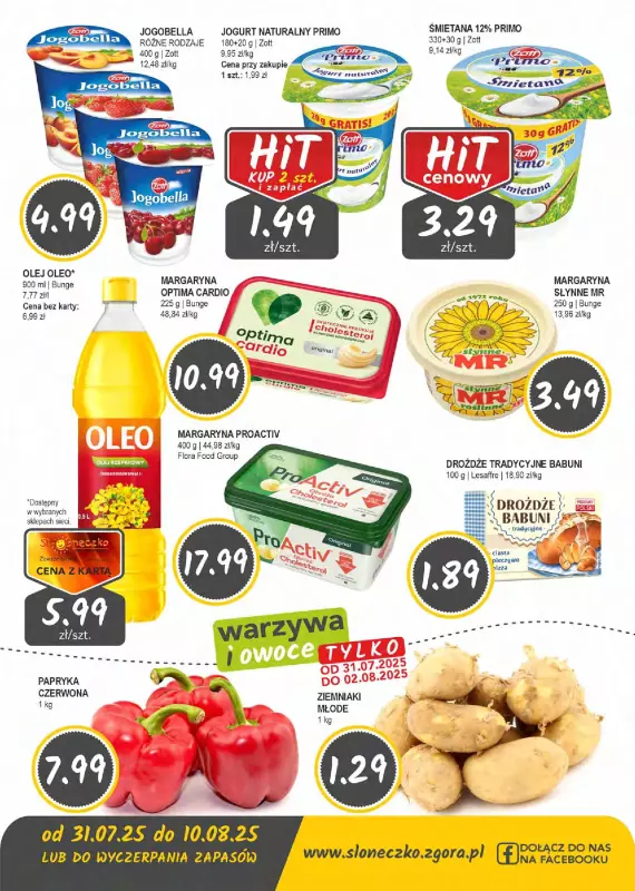 Słoneczko - gazetka promocyjna Gazetka od czwartku 31.07 do niedzieli 10.08 - strona 4