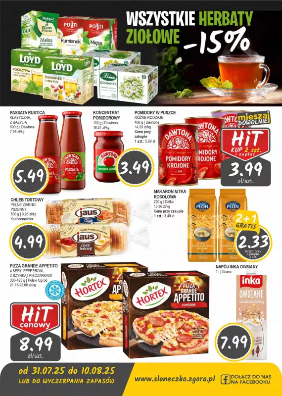 Słoneczko - gazetka promocyjna Gazetka od czwartku 31.07 do niedzieli 10.08 - strona 6