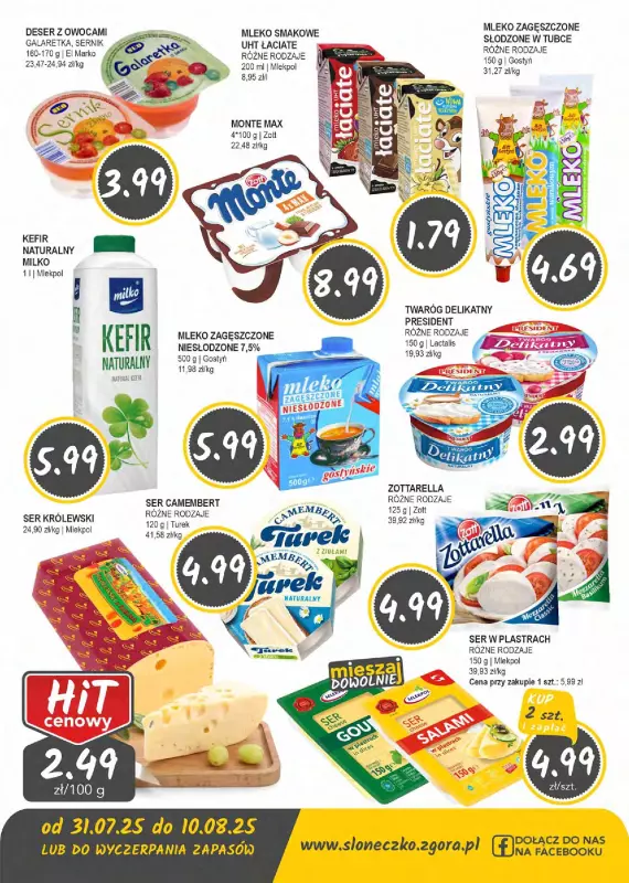 Słoneczko - gazetka promocyjna Gazetka od czwartku 31.07 do niedzieli 10.08 - strona 3