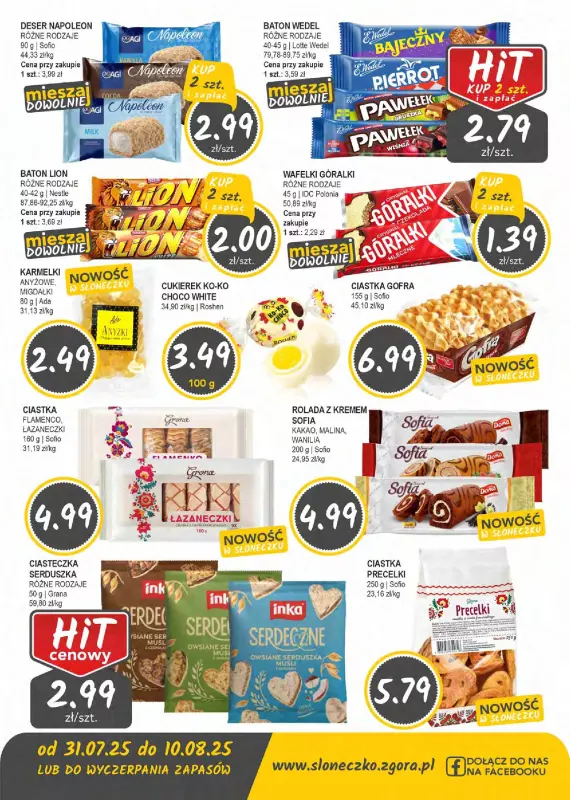 Słoneczko - gazetka promocyjna Gazetka od czwartku 31.07 do niedzieli 10.08 - strona 11